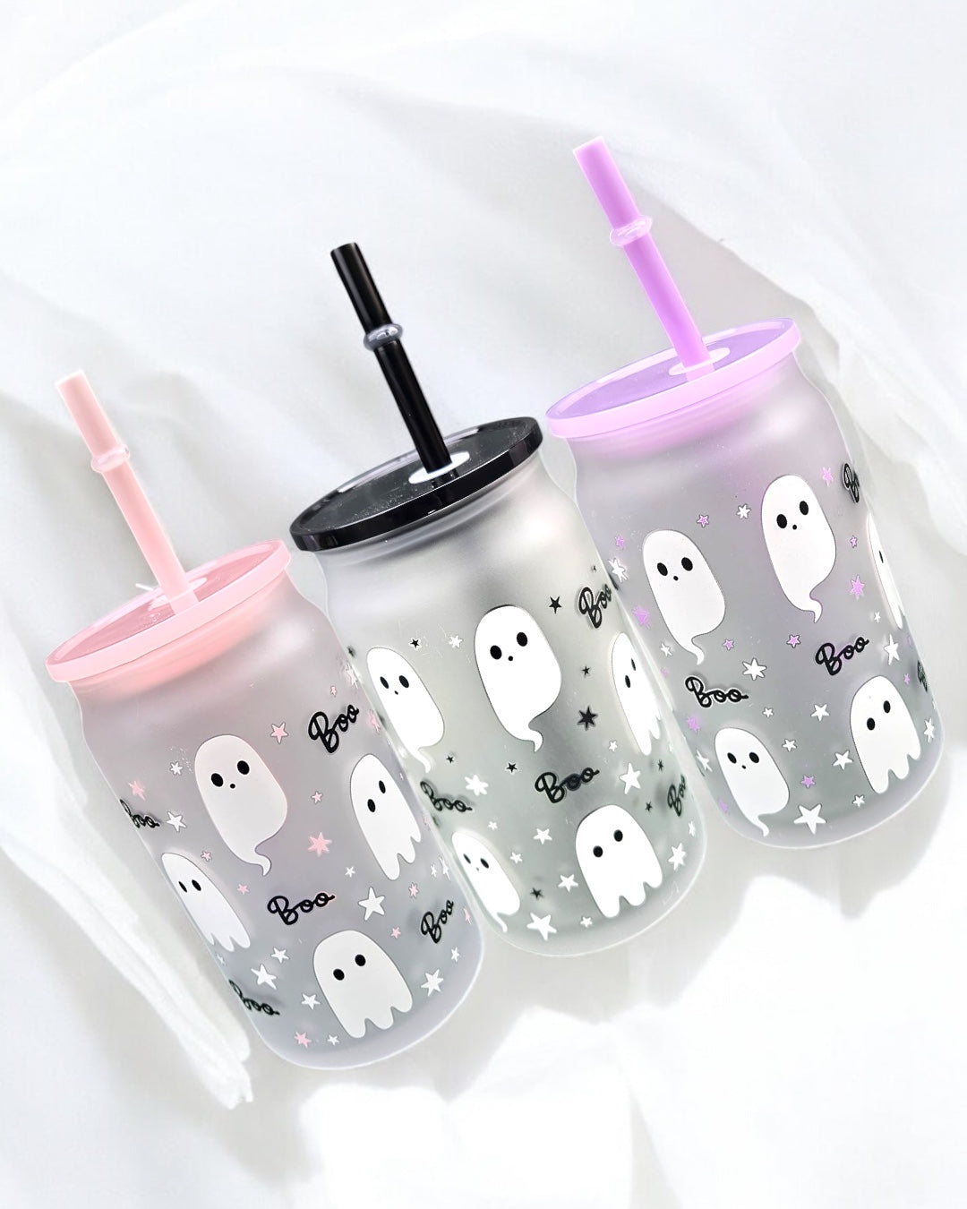 HALLOWEEN FROSTED GLASS CAN