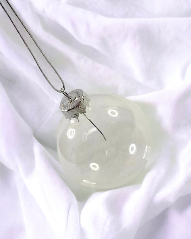 CLEARANCE - 6CM CLEAR GLASS BAUBLE