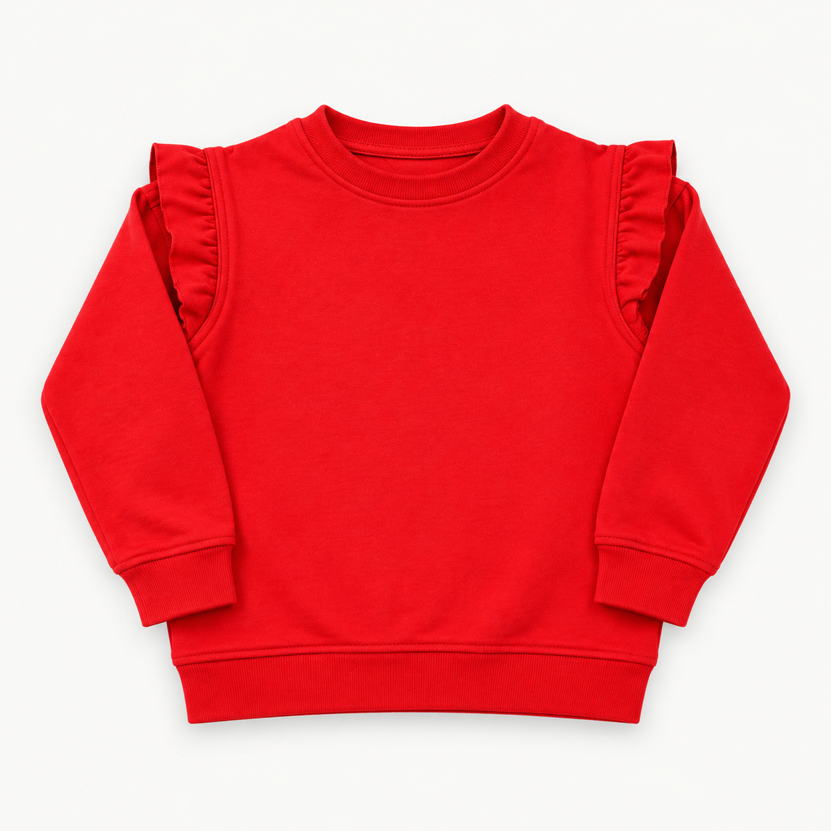 EXCLUSIVE FRILLED CHILDRENS SWEATSHIRT - RED