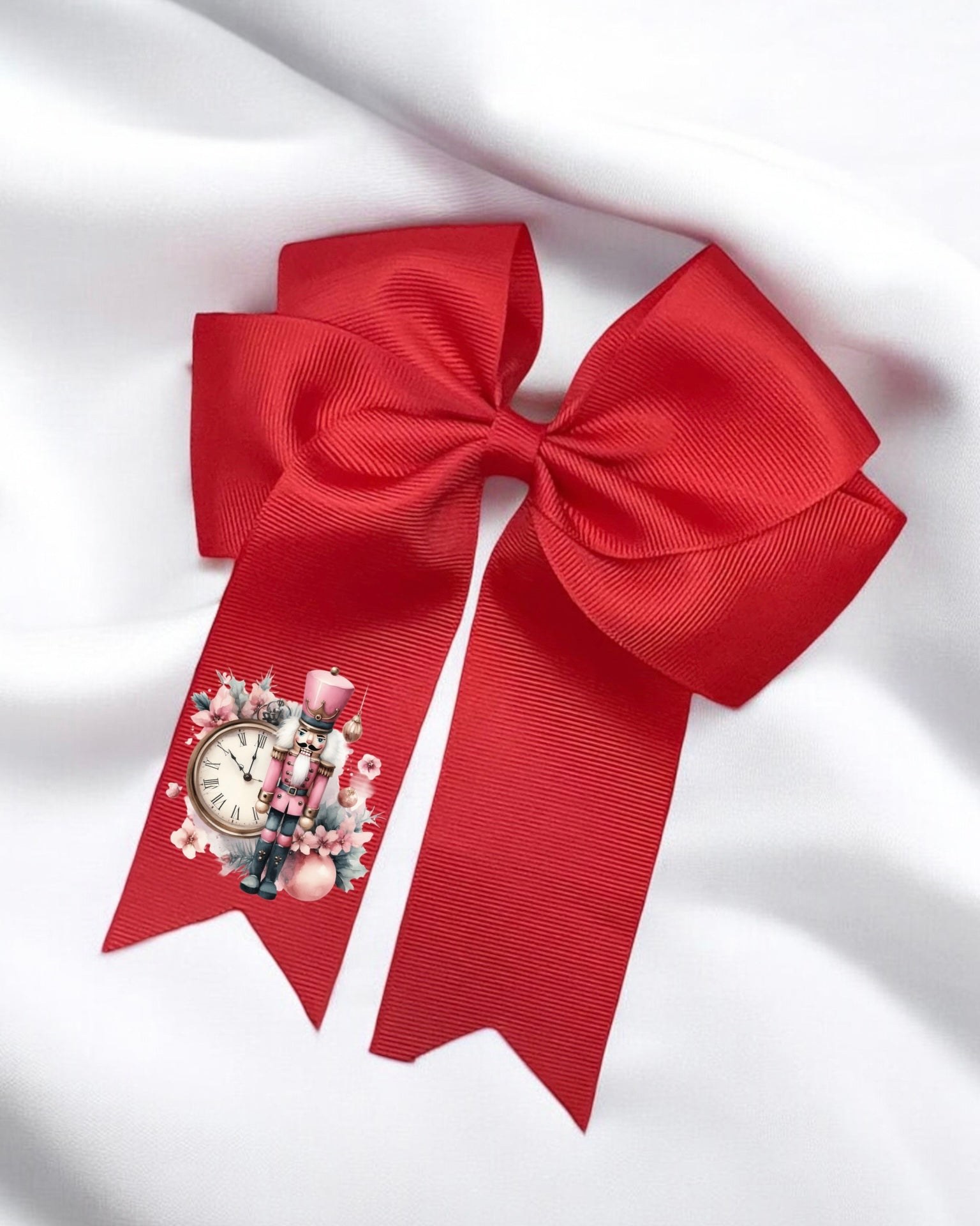 DTF - PINK NUTCRACKER HAIR BOW DECAL