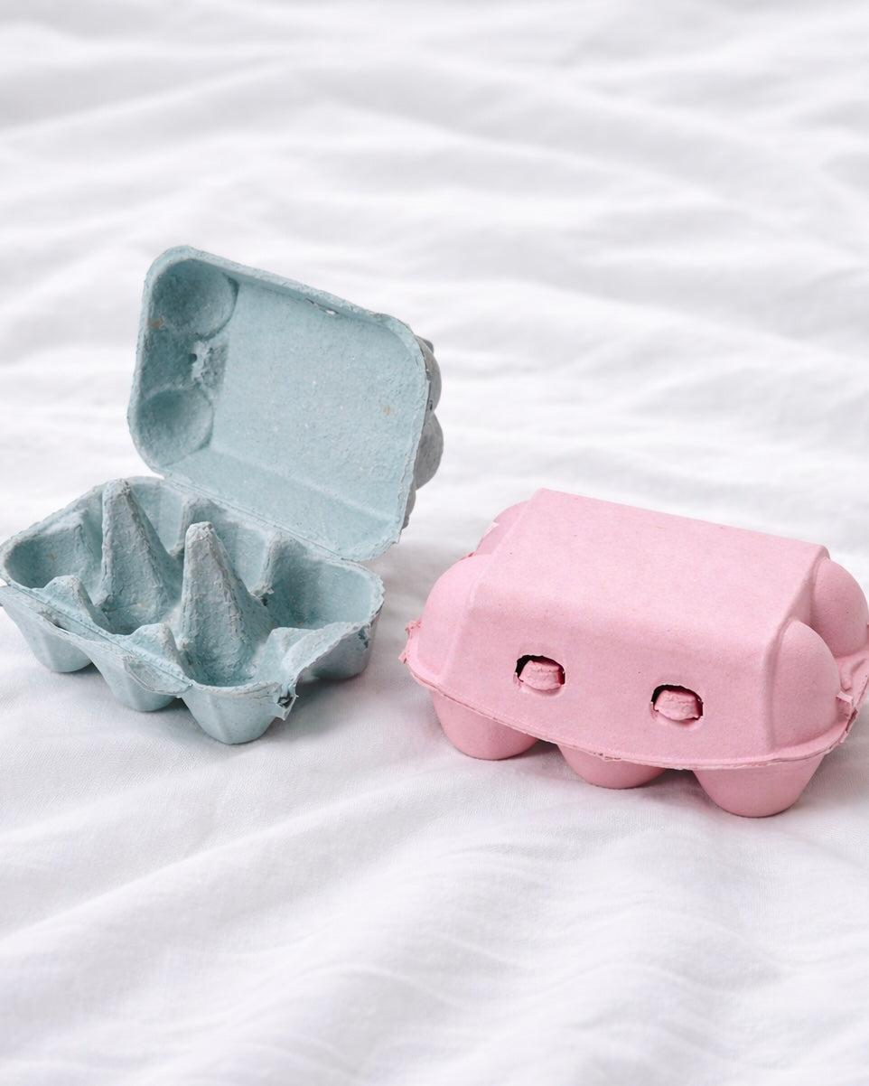 COLOURED EGG BOXES