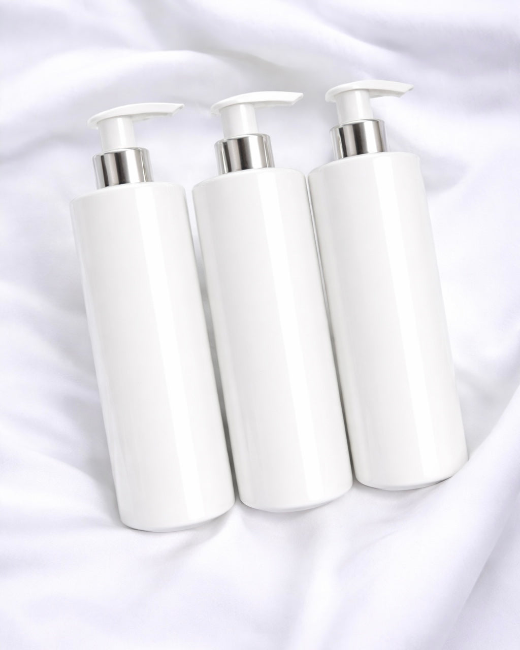 500ML WHITE PUMP BOTTLE