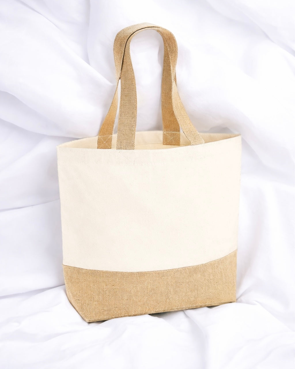JUTE BASE CANVAS TOTE