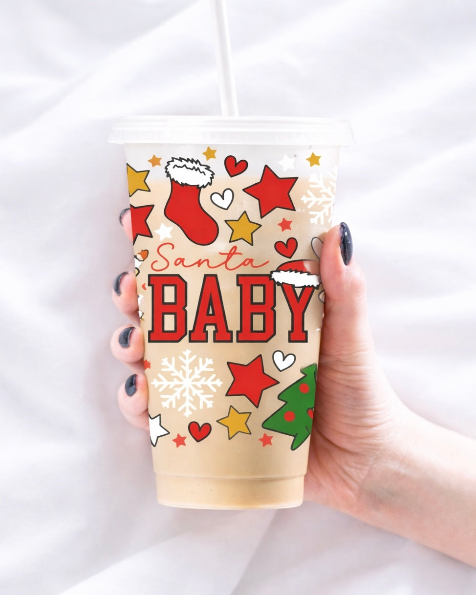 UVDTF - RED SANTA BABY WRAP