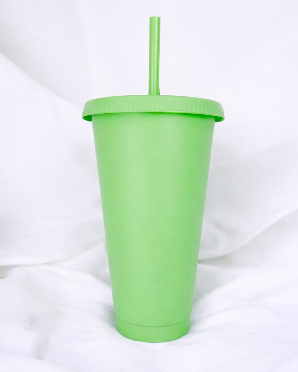 24OZ LIME GREEN SOLID COLOUR CUP