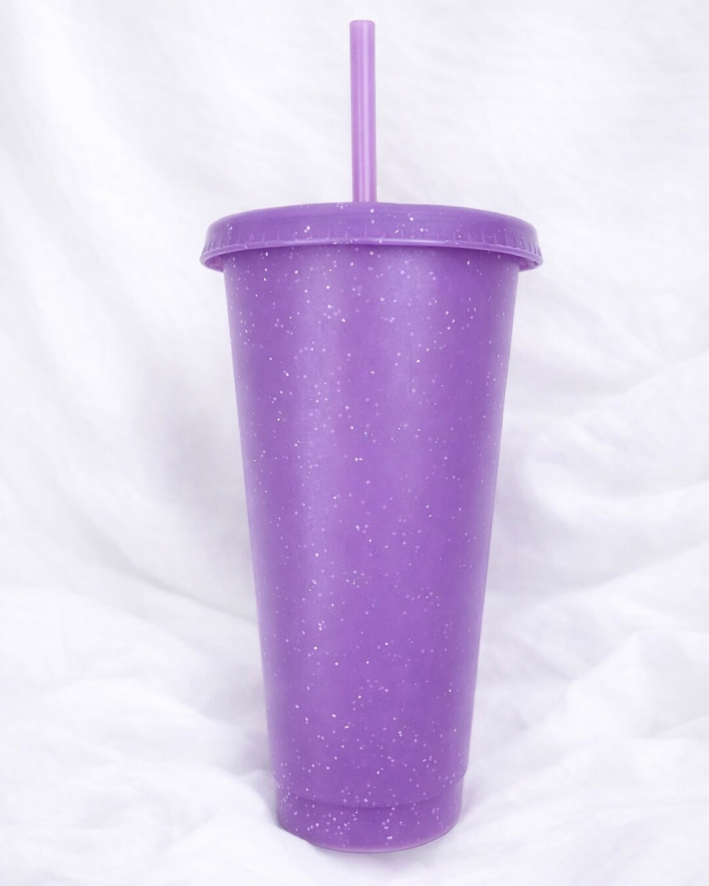 24OZ PURPLE GLITTER COLD CUP