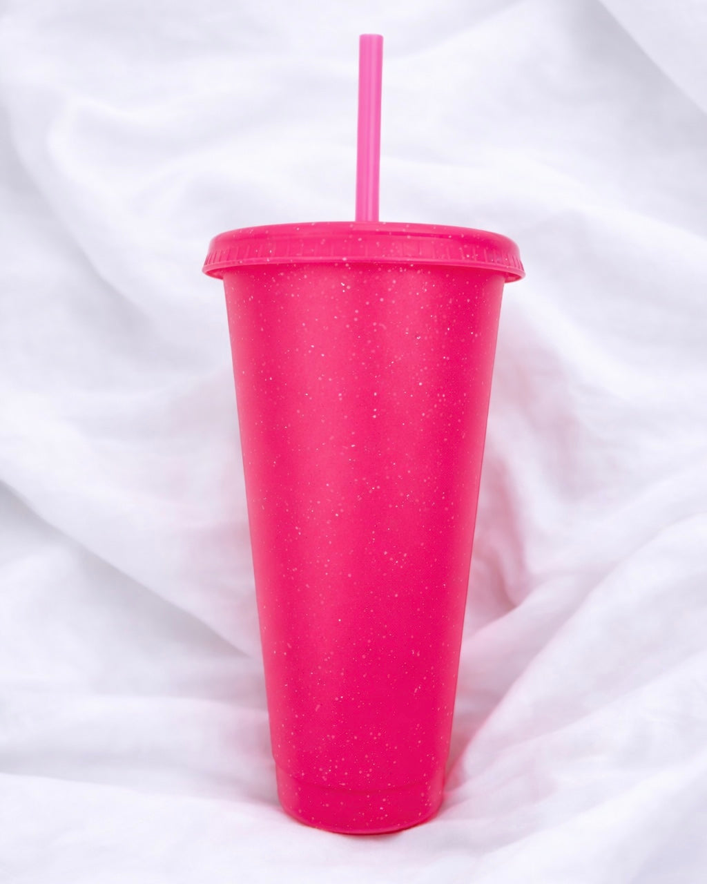 24OZ PINK GLITTER COLD CUP