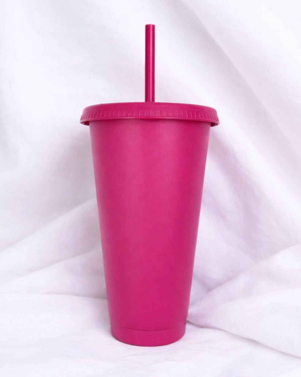 24OZ BARBIE PINK SOLID COLOUR CUP