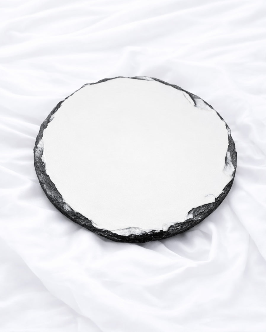 CIRCLE PHOTO SLATE COASTER - PACK OF 4