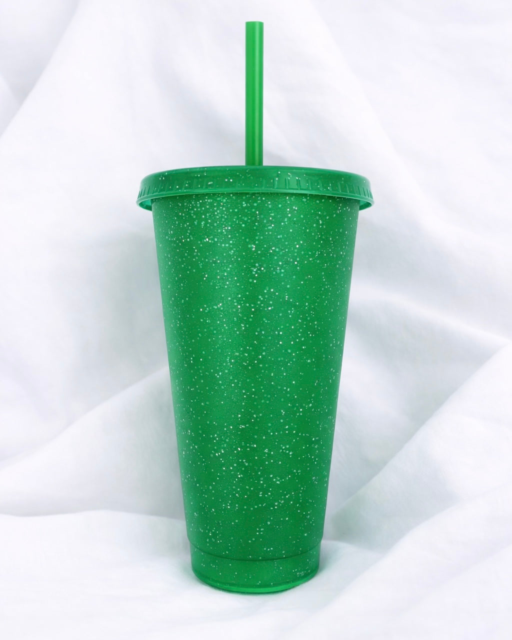 24OZ GREEN GLITTER COLD CUP