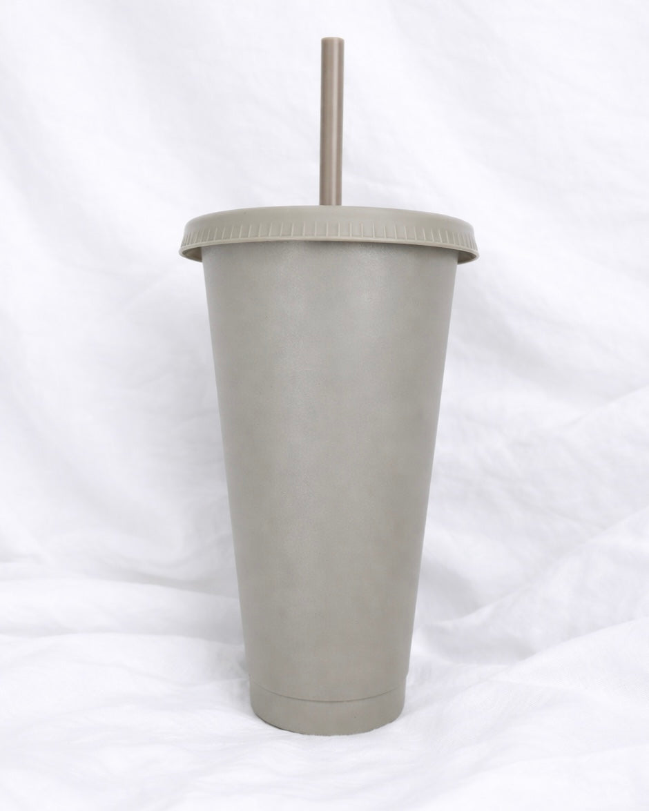 24OZ GREY SOLID COLOUR CUP
