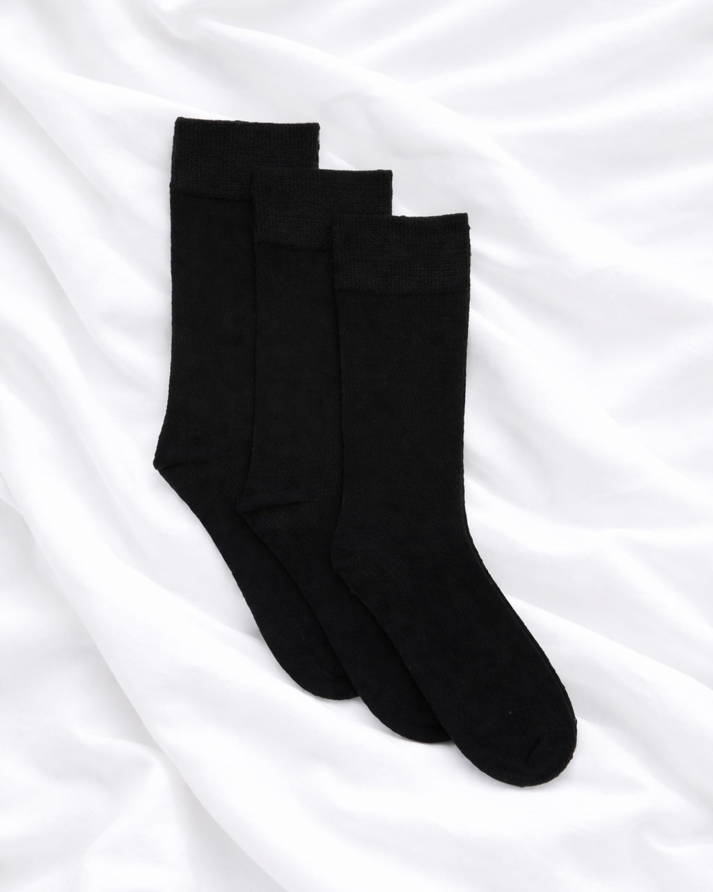 MENS CLASSIC BLACK SOCKS - PACK OF 3 PAIRS