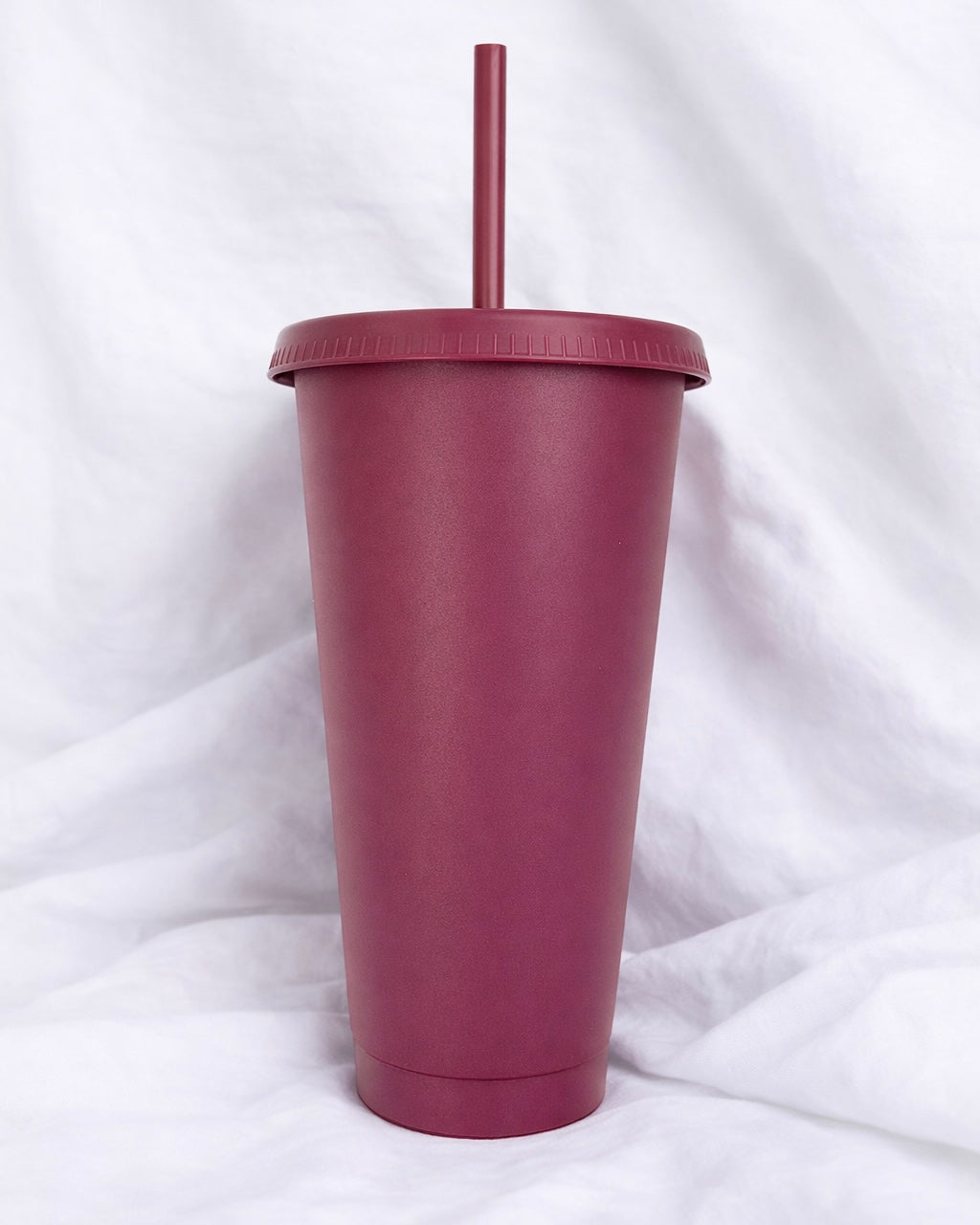 24OZ MAROON SOLID COLOUR CUP