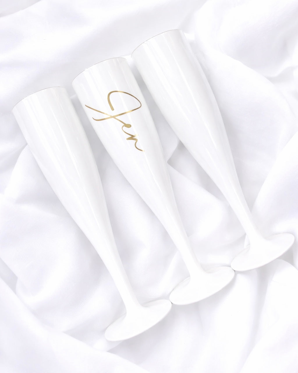 WHITE FLUTES 175ML - PACK OF 10