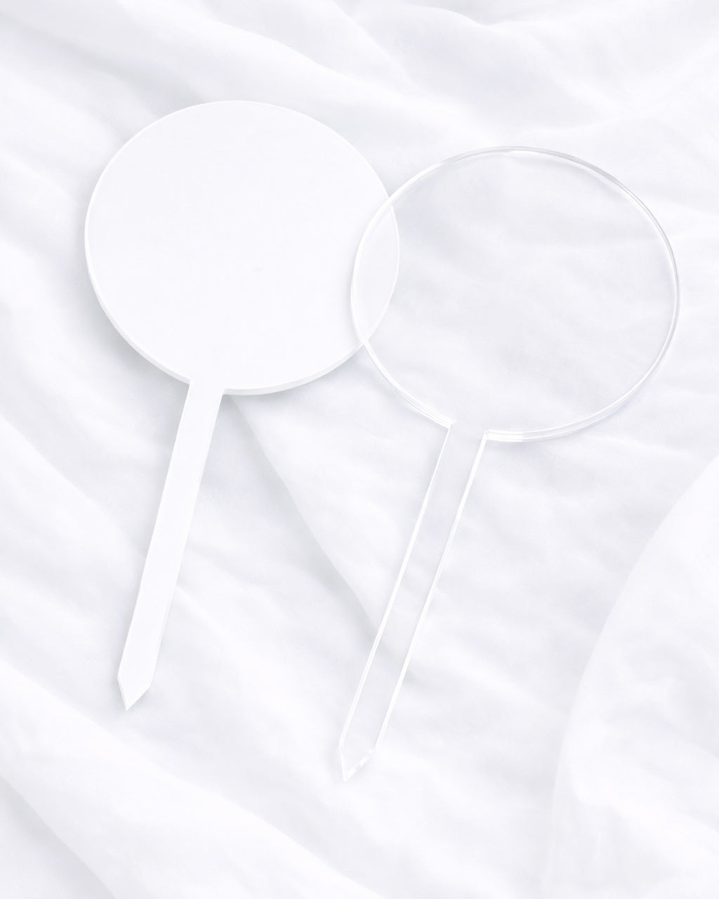 CIRCLE ACRYLIC CAKE TOPPER 10CM
