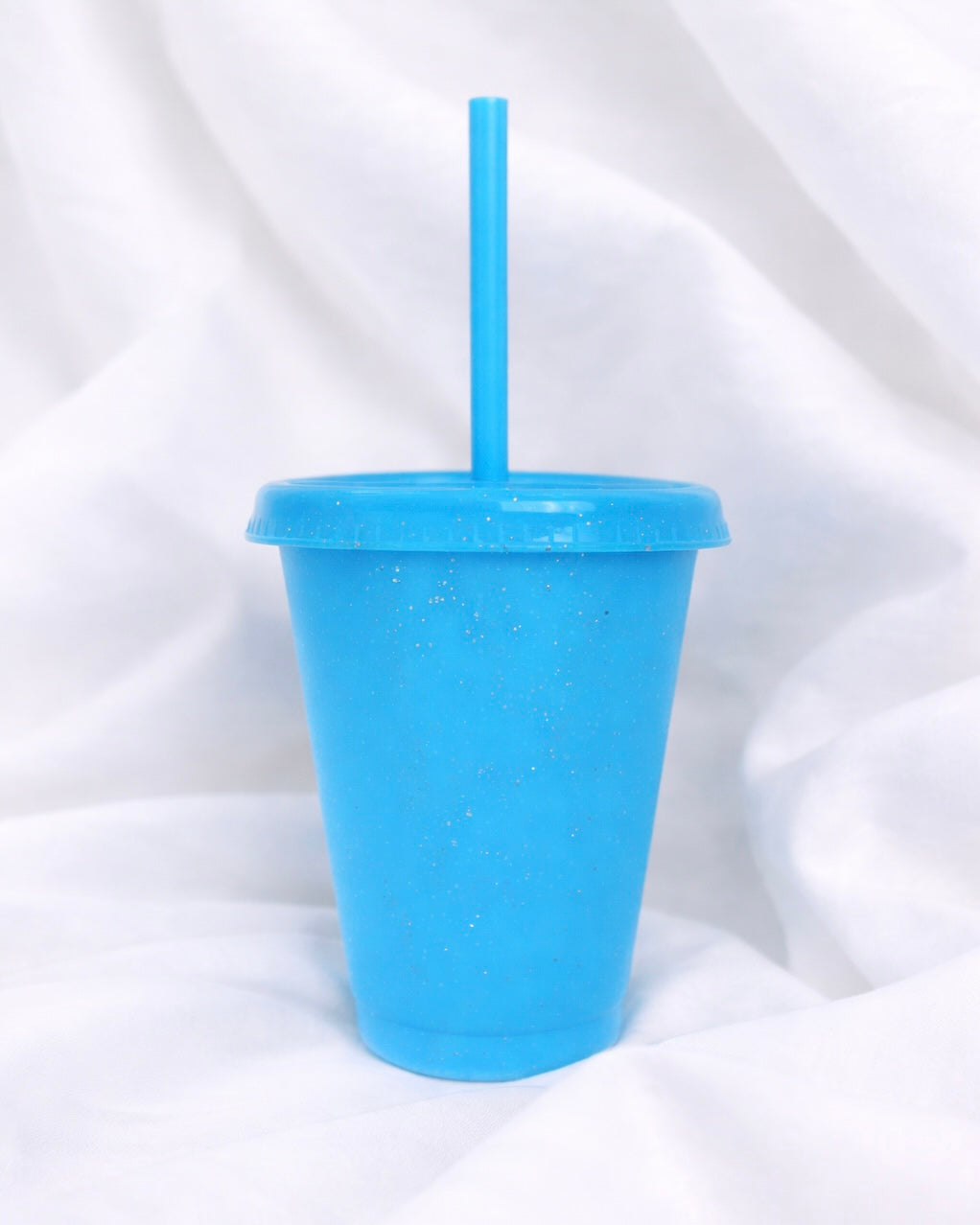 16OZ BLUE GLITTER COLD CUP