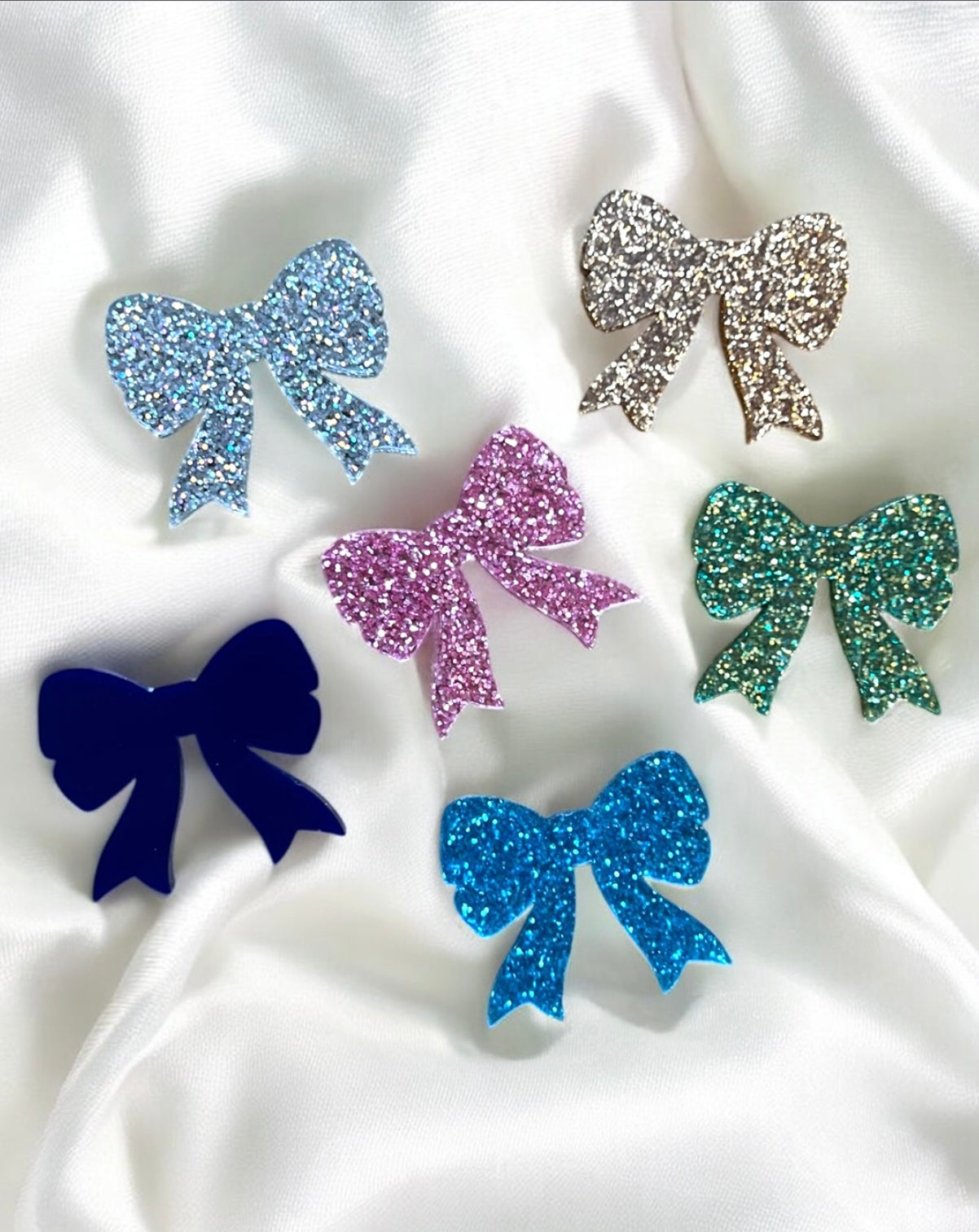 GLITTER BOW EMBELLISHMENTS FOR BAUBLES