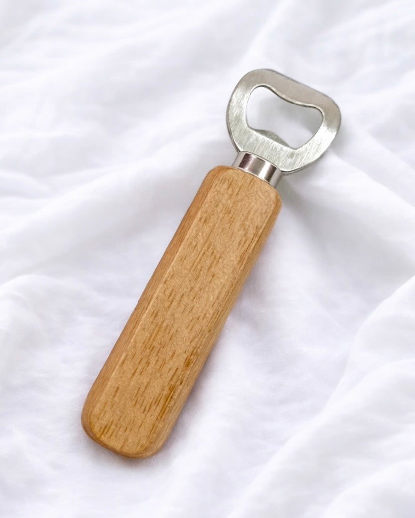 WOODEN HANDLE BOTTLE OPENER