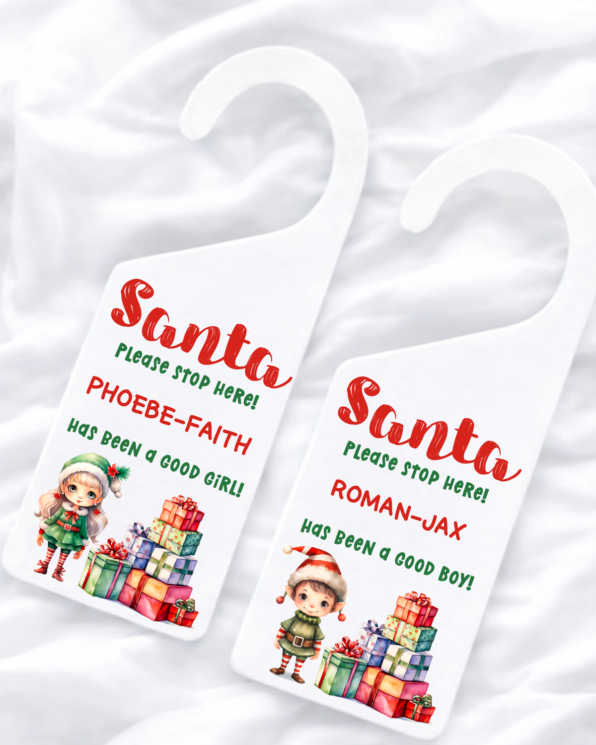 UVDTF - PERSONALISED - GOOD BOY/GIRL DOOR HANGER DECAL
