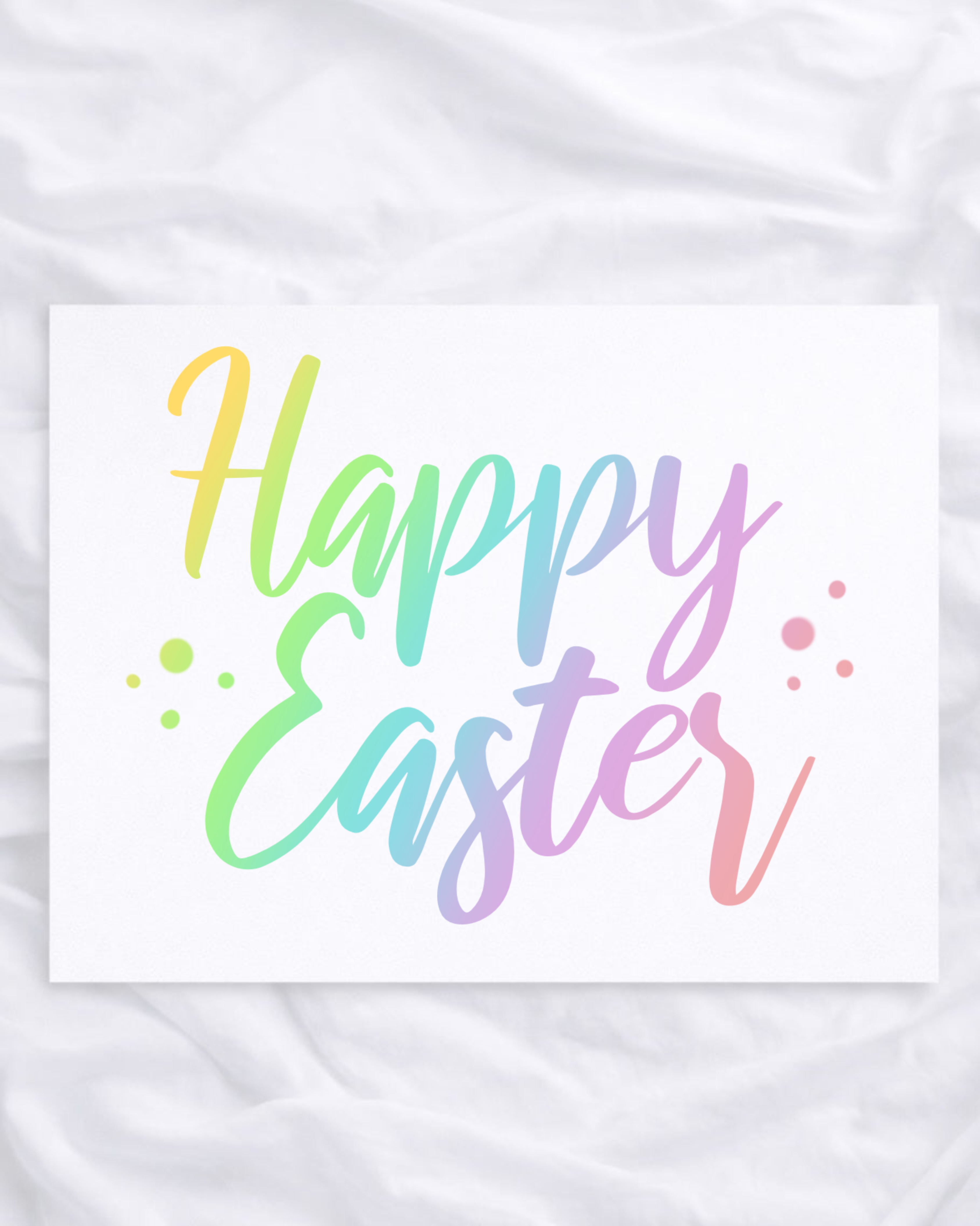 UVDTF - HAPPY EASTER MULTICOLOURED DECAL