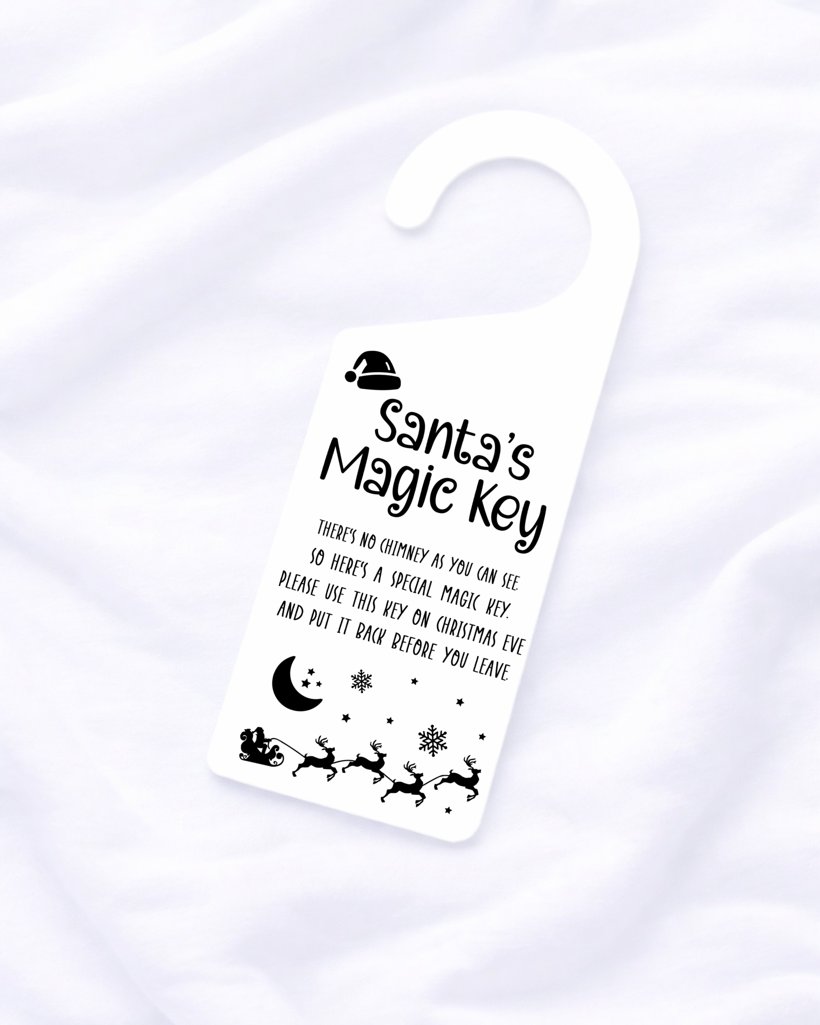 UVDTF - SANTAS MAGIC KEY DOOR HANGER DECAL