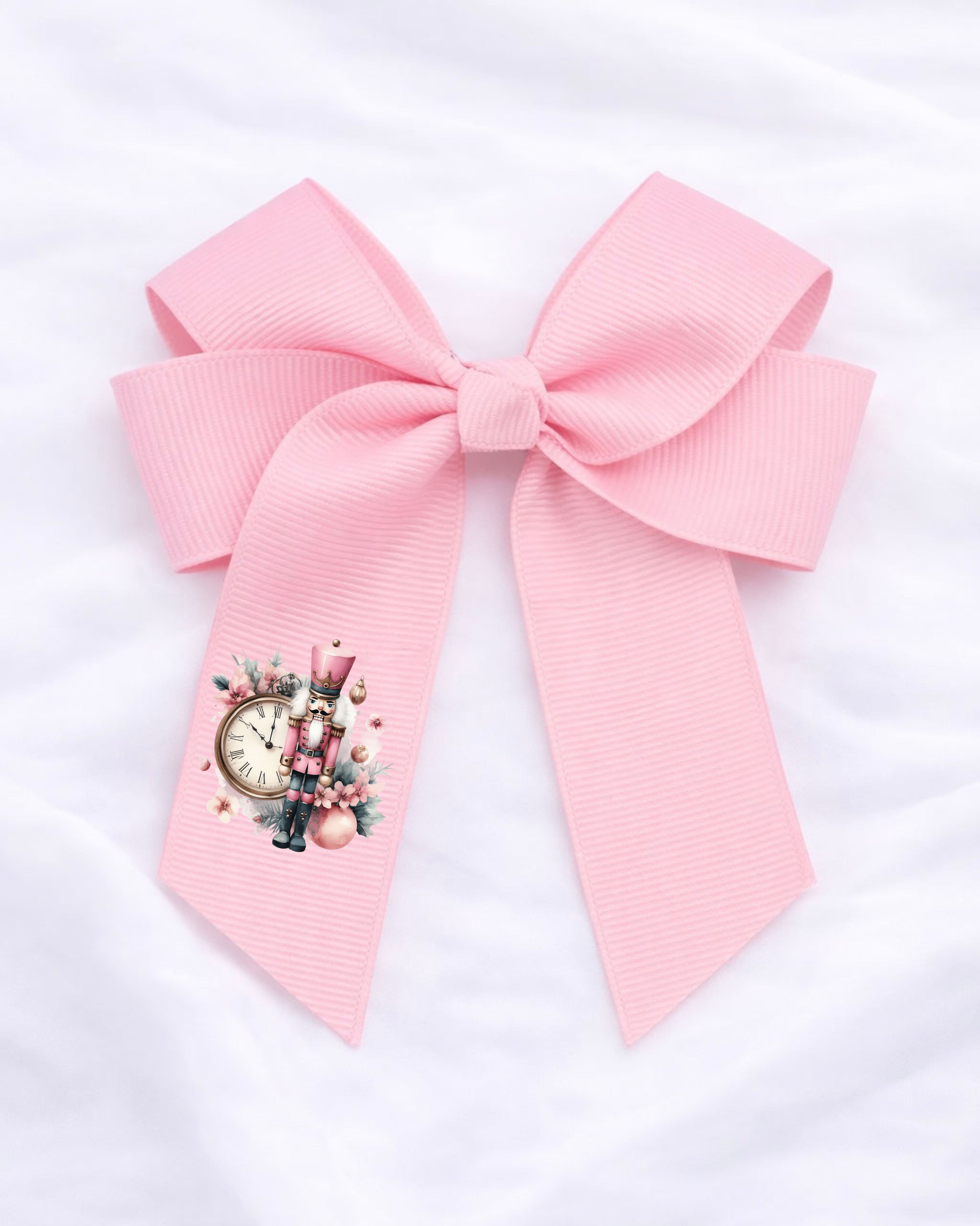 DTF - PINK NUTCRACKER HAIR BOW DECAL