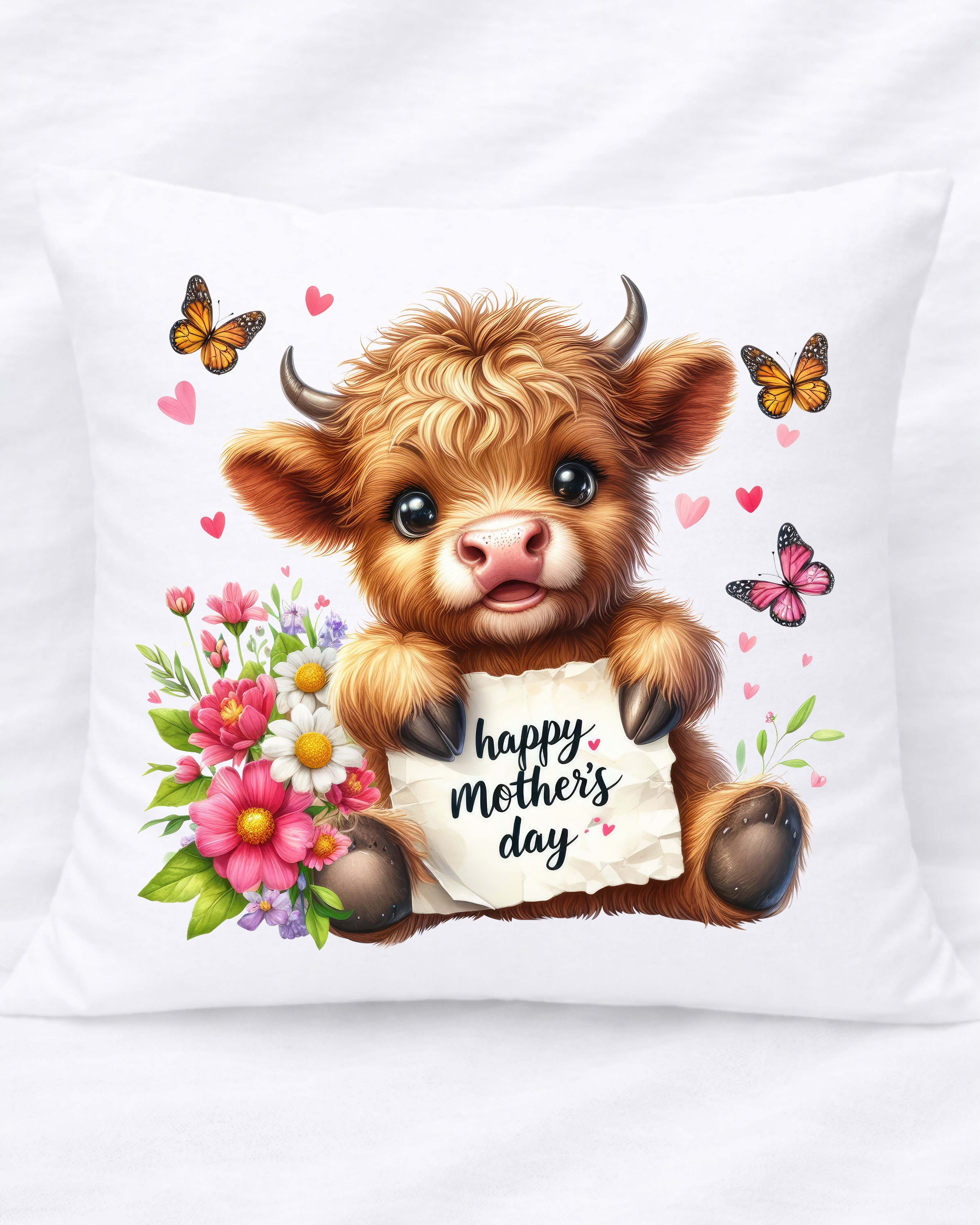 DTF - HIGHLAND COW HAPPY MOTHERS DAY