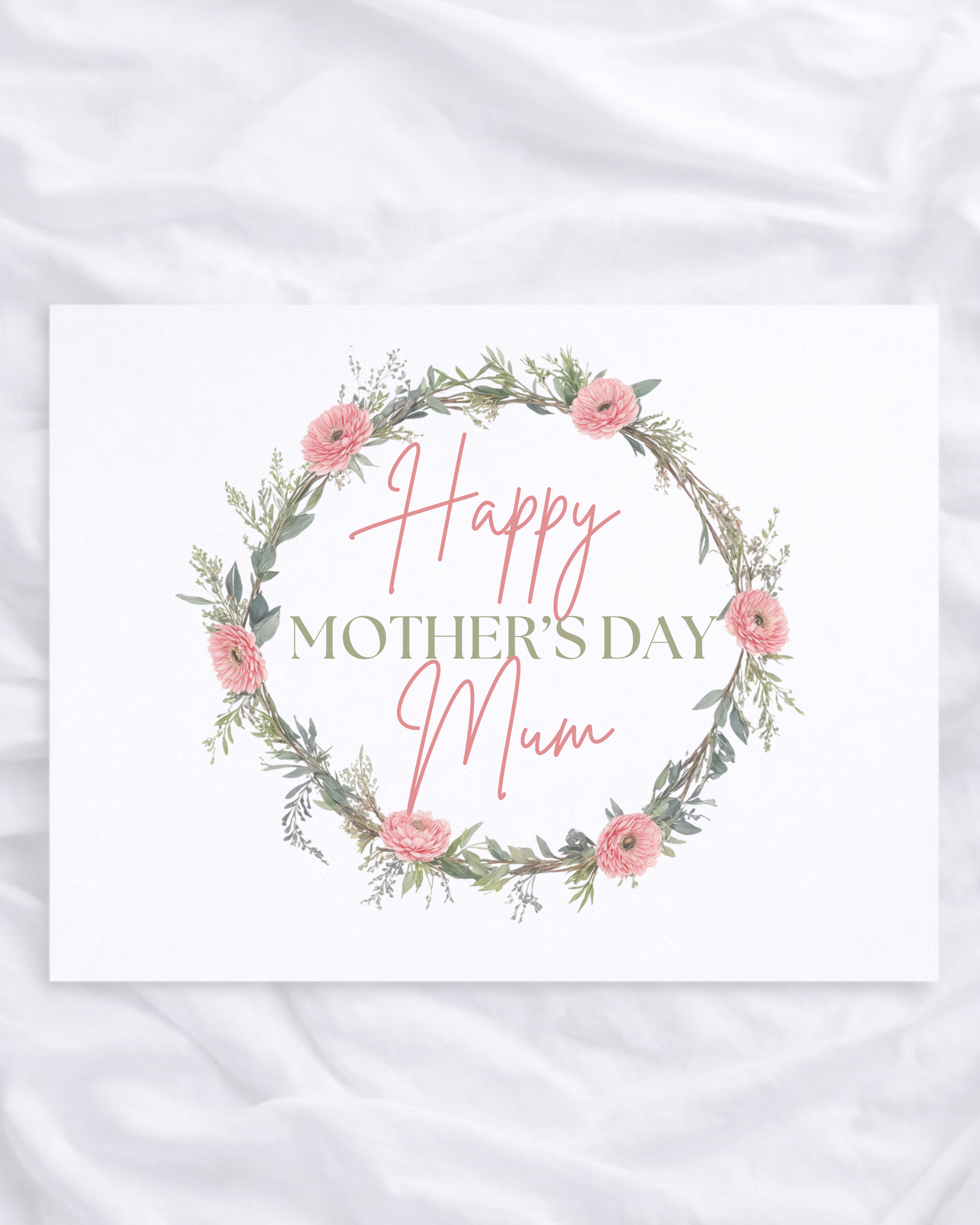 UVDTF - HAPPY MOTHERS DAY WREATH DECAL