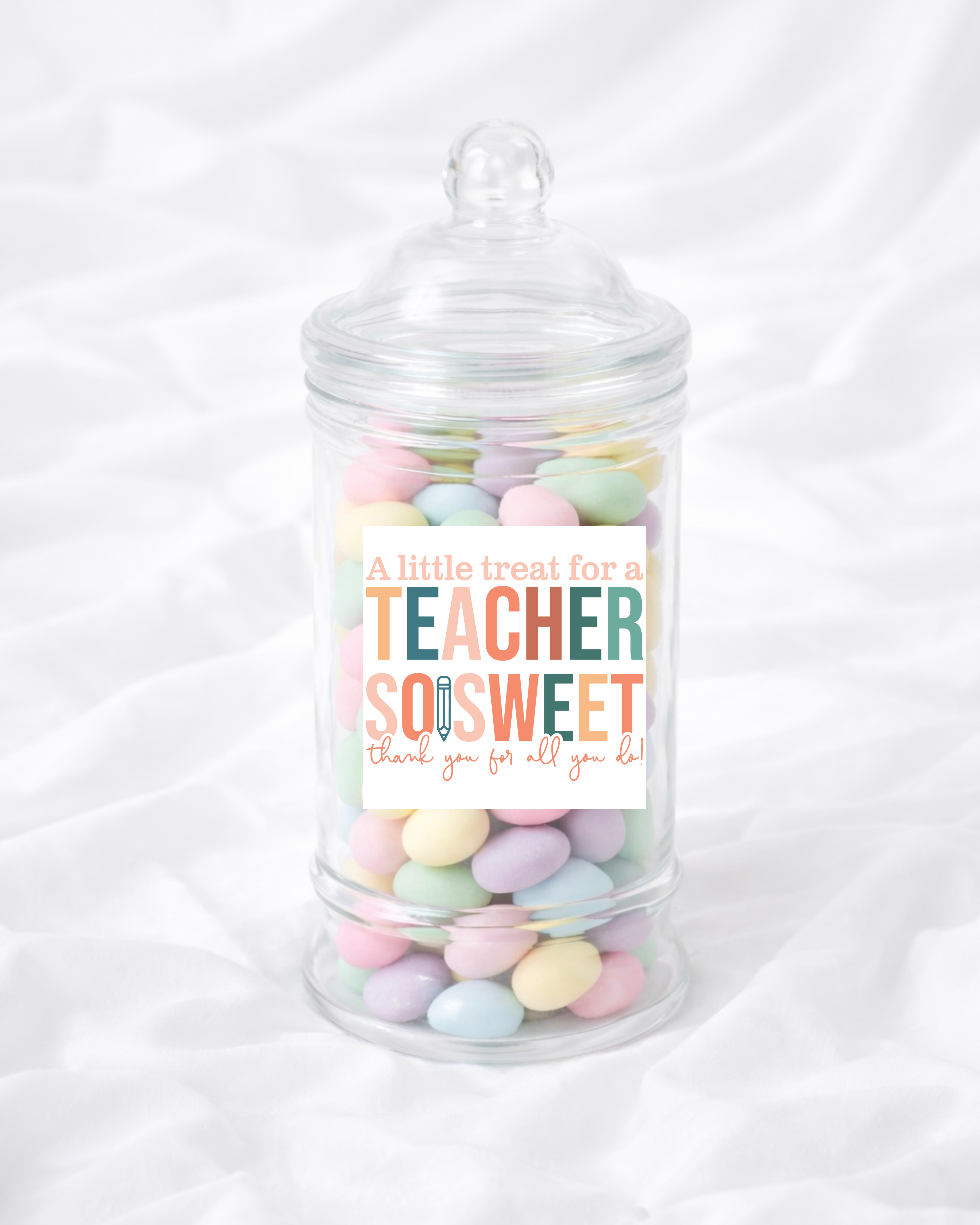 UVDTF - TEACHER SWEET JAR LABEL