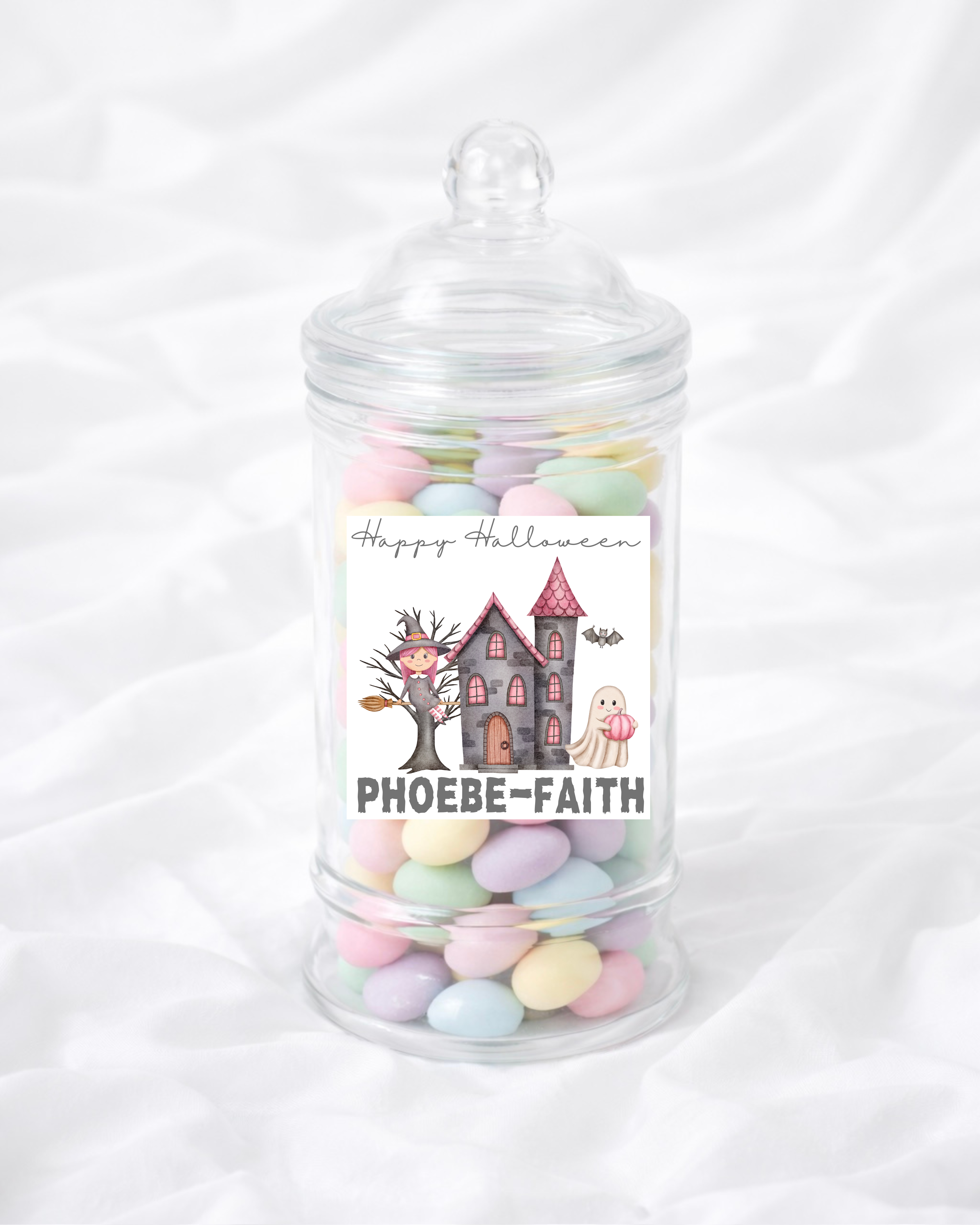 UVDTF - PERSONALISED - HALLOWEEN SWEET JAR LABEL