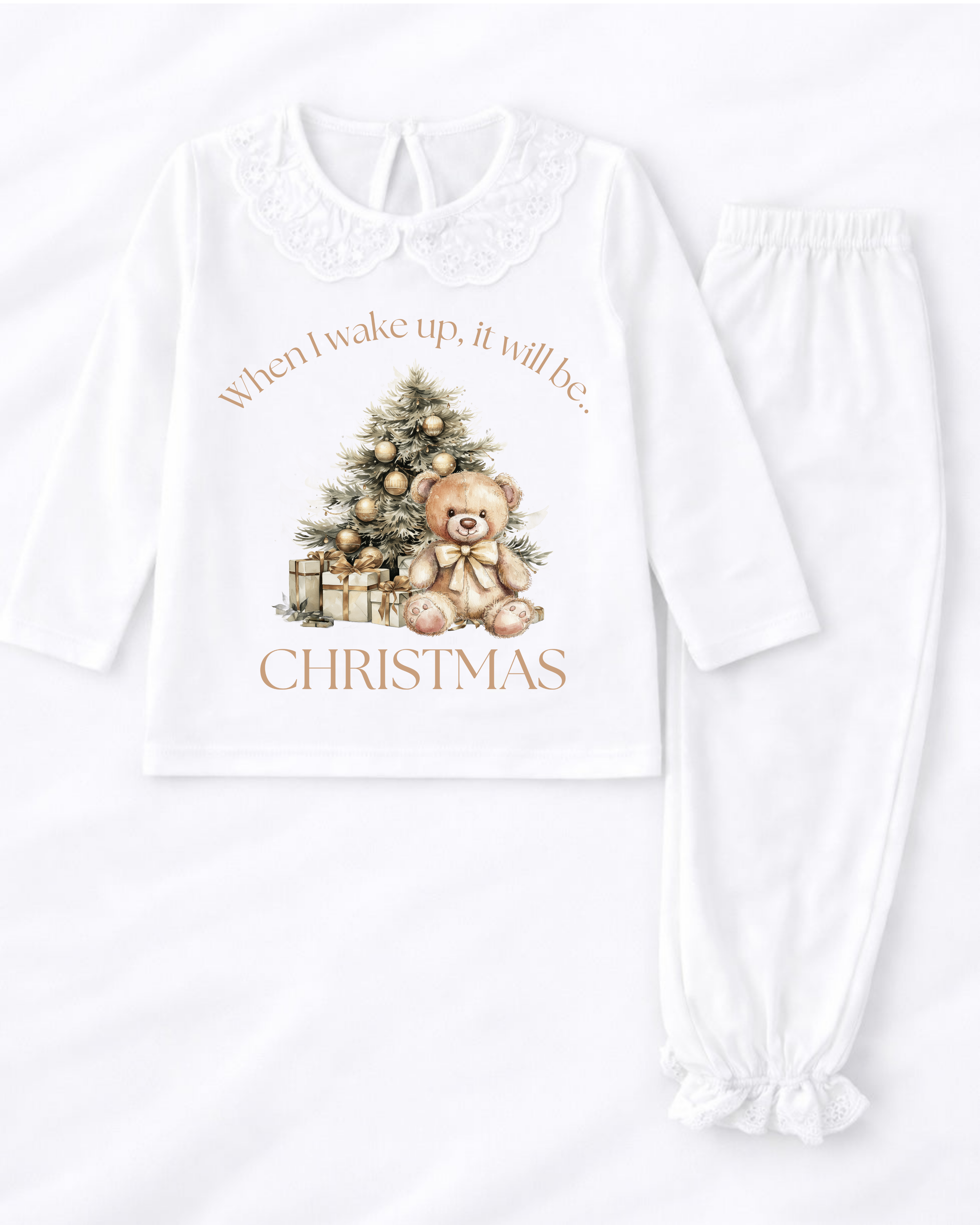 DTF - WHEN I WAKE UP IT WILL BE CHRISTMAS - NEUTRAL BEAR
