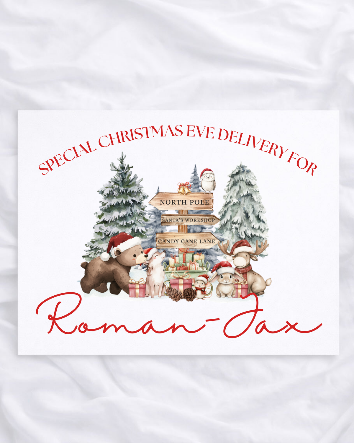 UVDTF - PERSONALISED - SPECIAL CHRISTMAS EVE DELIVERY