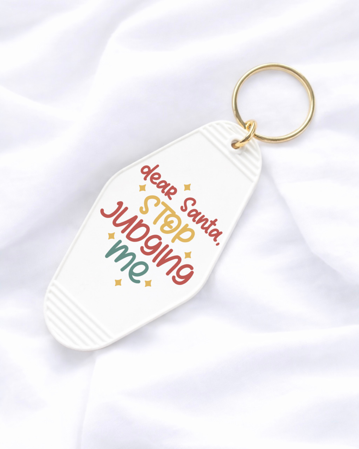 UVDTF - MOTEL DECAL - SANTA STOP JUDGING ME