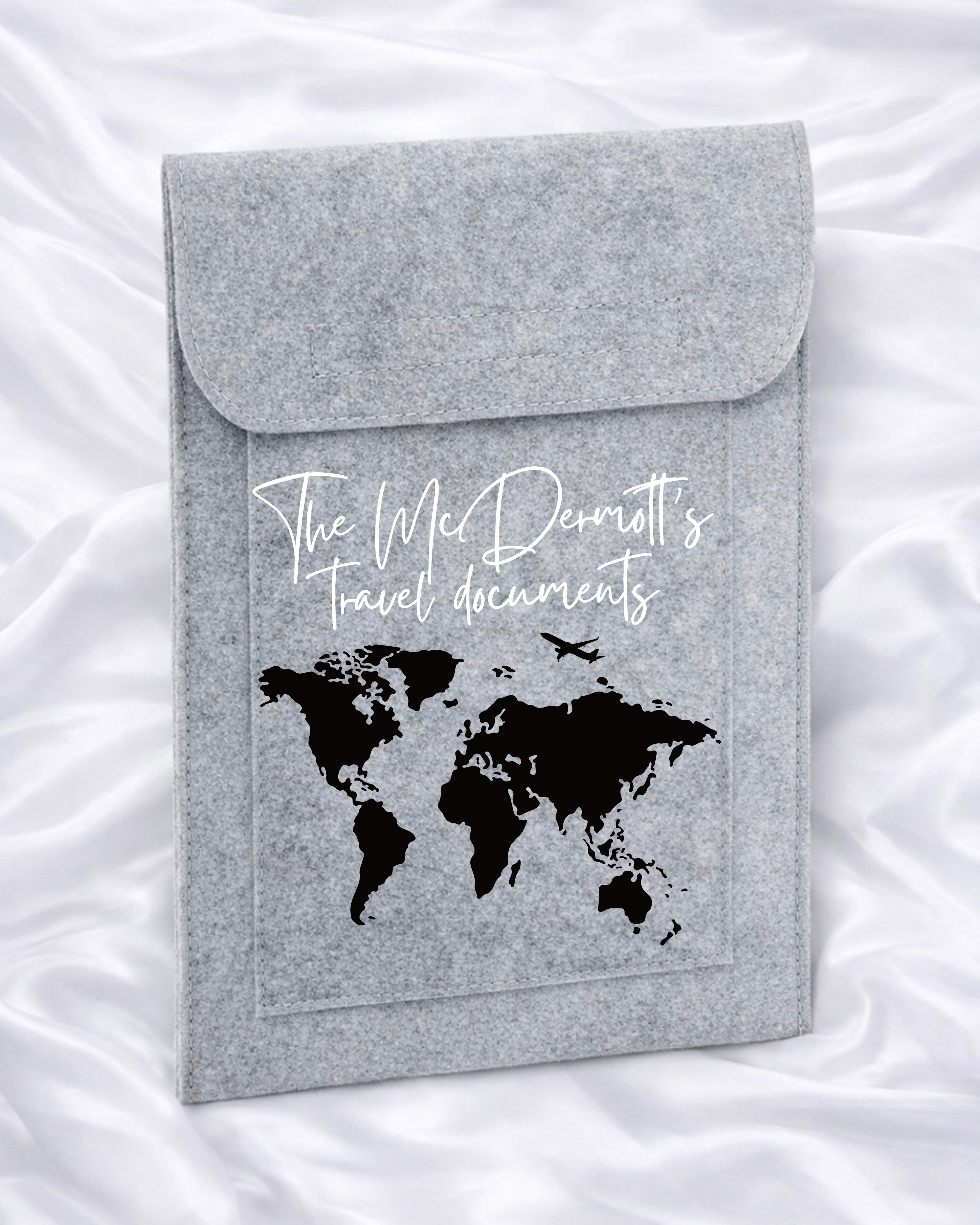 DTF - PERSONALISED FELT SLIP - TRAVEL DOCUMENTS