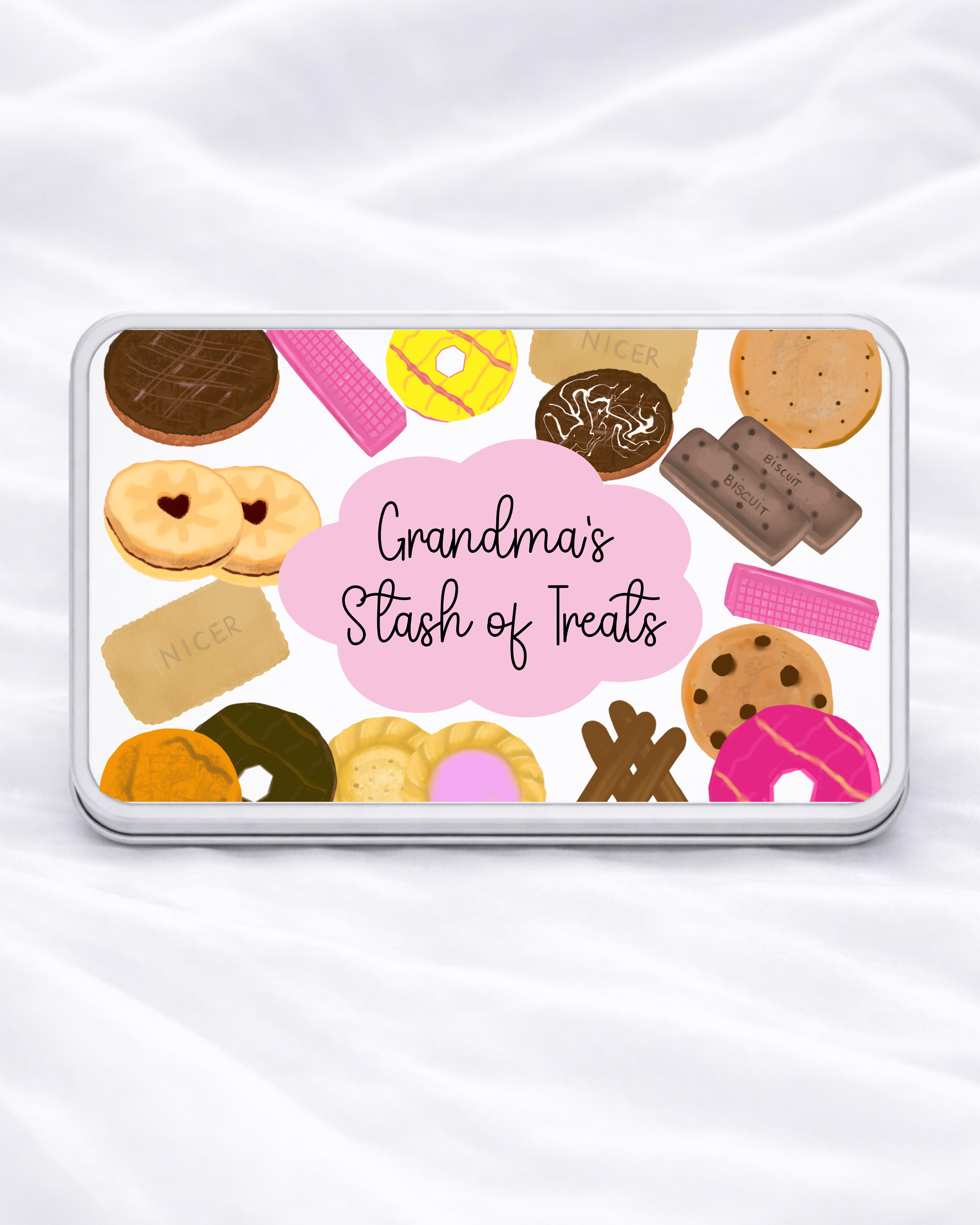 UVDTF - PERSONALISED - BISCUIT TIN DECAL