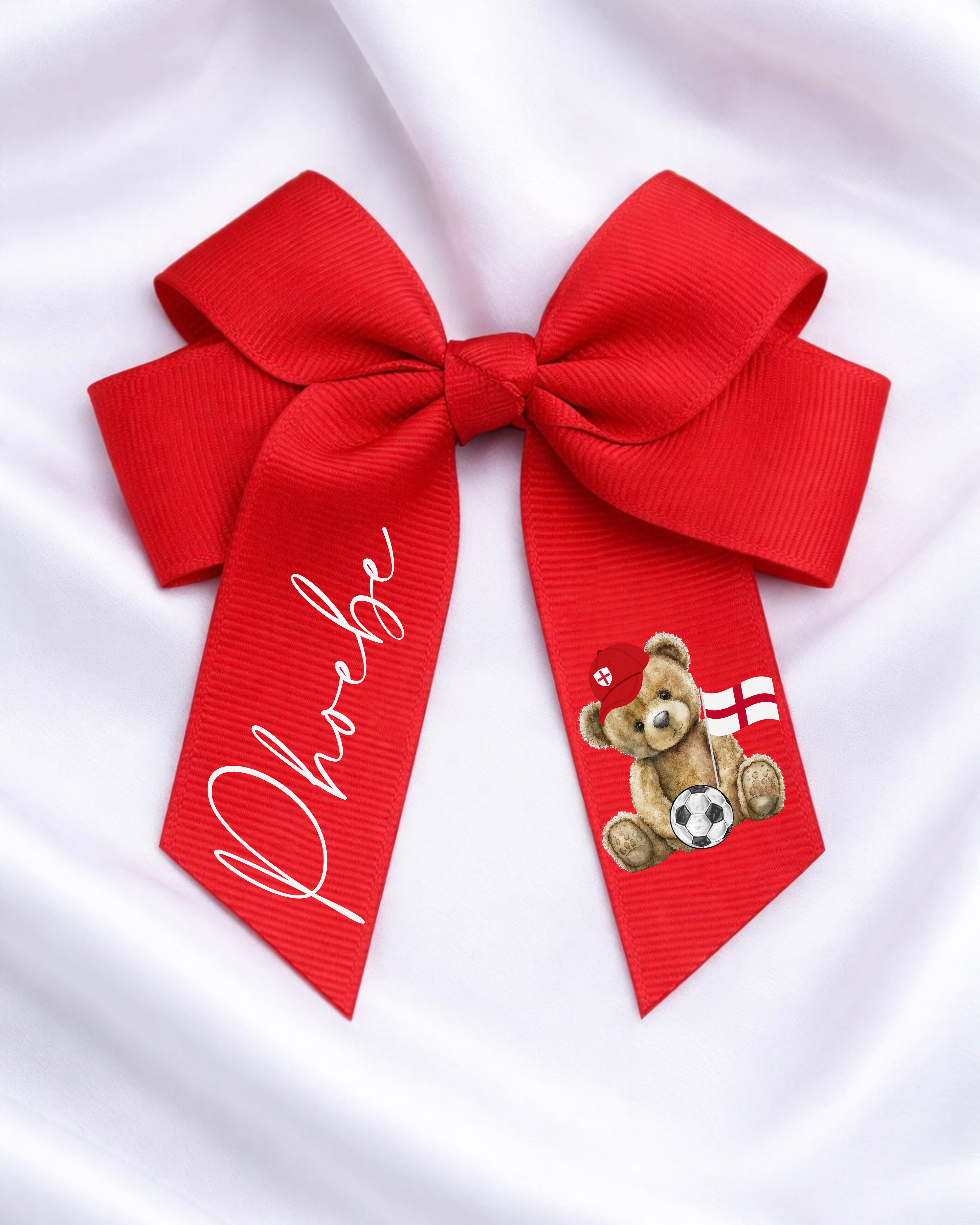 DTF - ENGLAND BEAR HAIR BOW DECAL