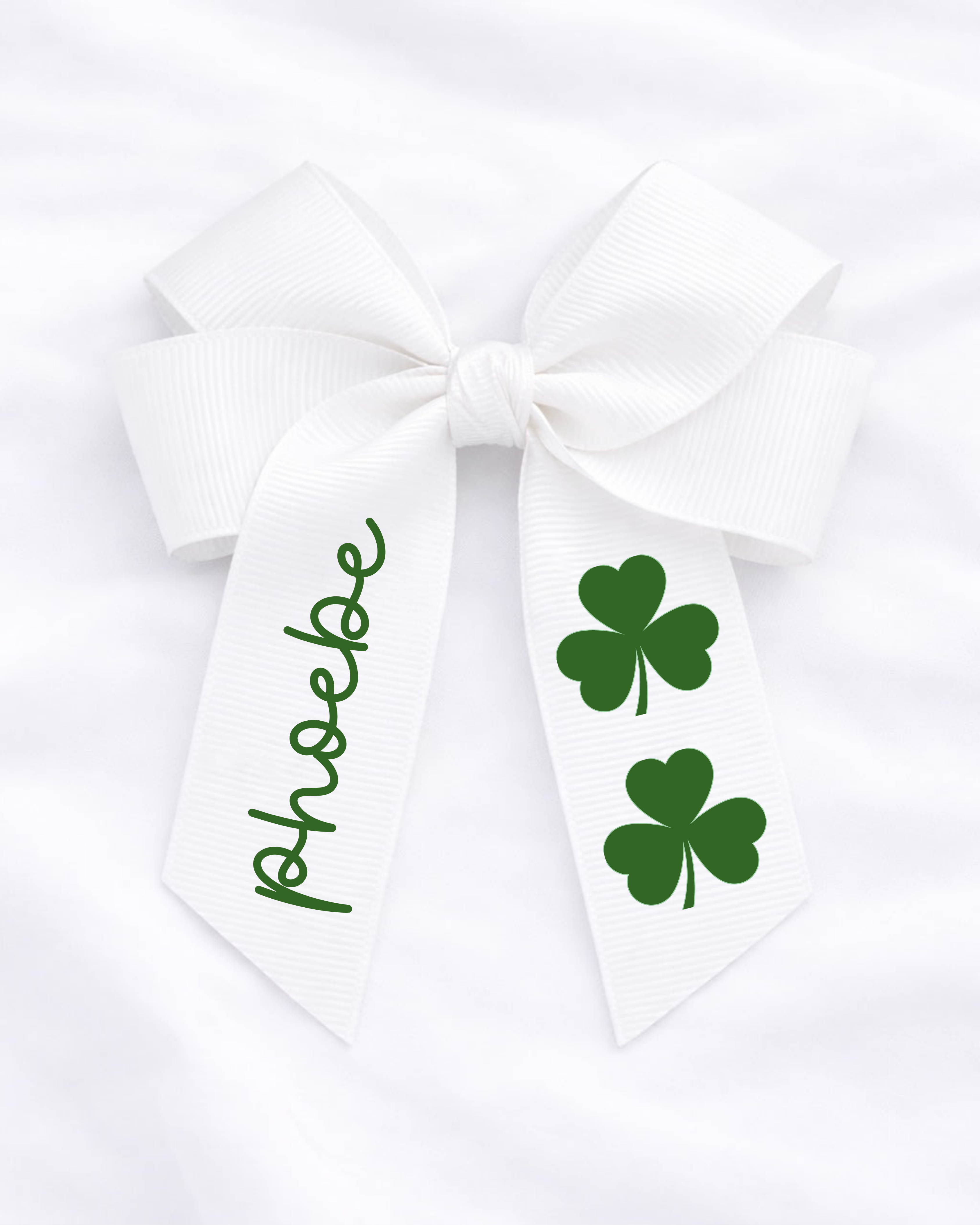 DTF - 2 X SHAMROCK HAIR BOW DECAL