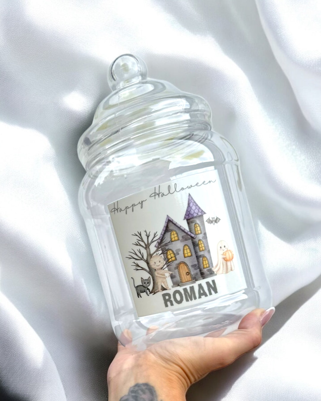 UVDTF - PERSONALISED - HALLOWEEN SWEET JAR LABEL