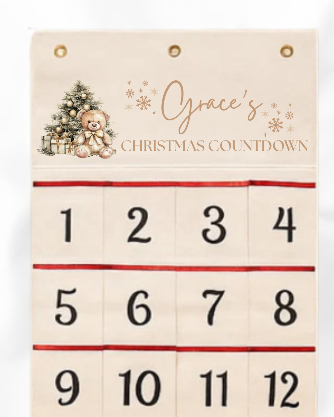 DTF - PERSONALISED - CHRISTMAS ADVENT CALENDAR