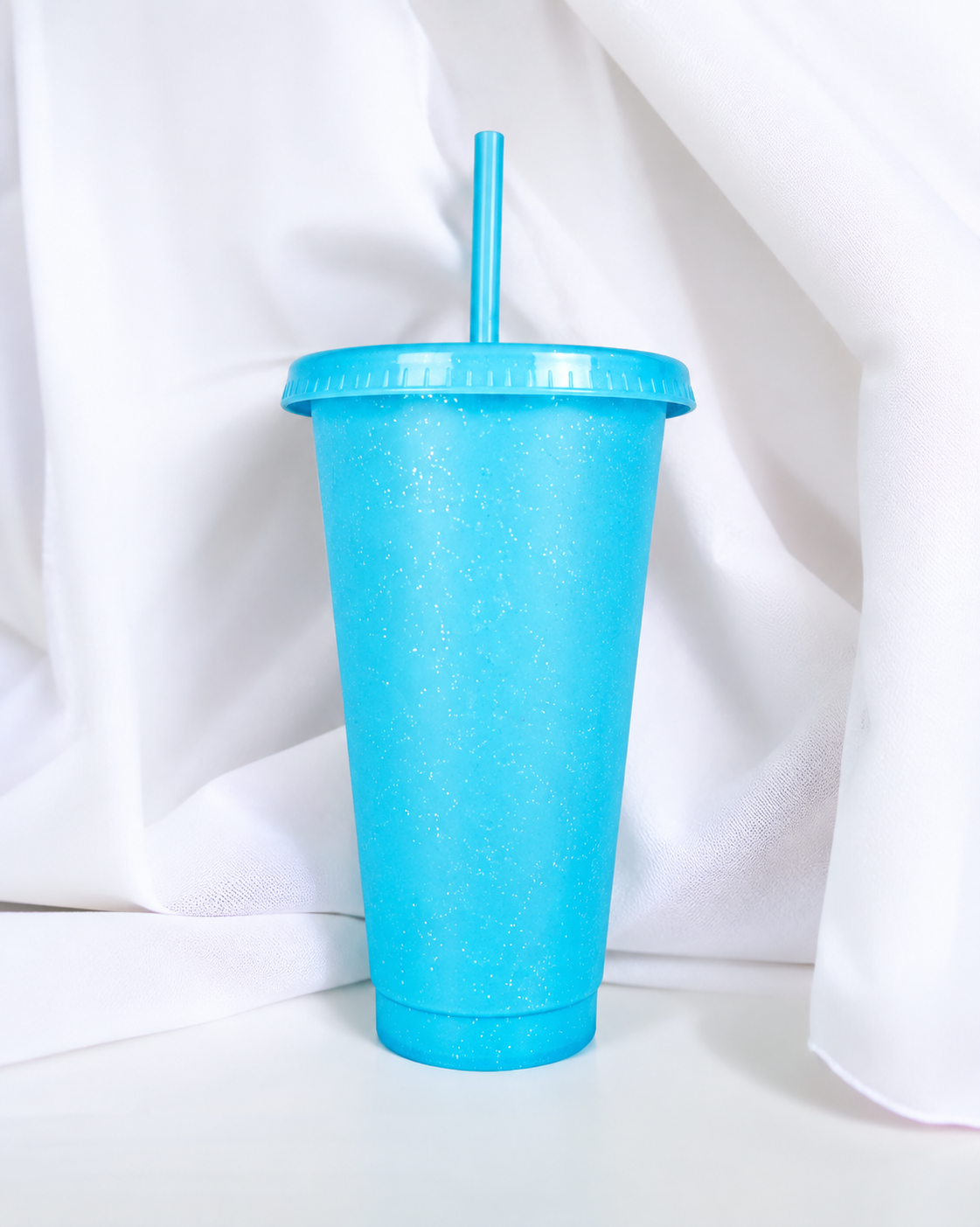 DISCONTINUED - 24OZ BLUE GLITTER CUP