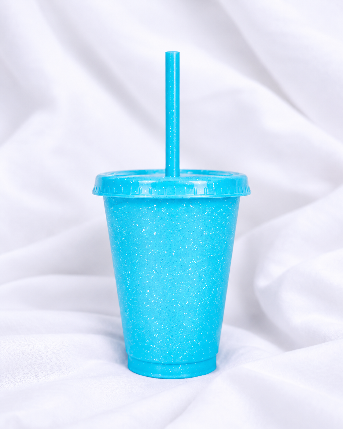 DISCONTINUED - 16OZ BLUE GLITTER CUP