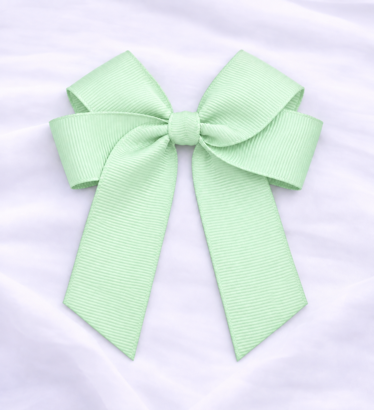 DISCONTINUED - MINT GREEN 4” HAIR BOW
