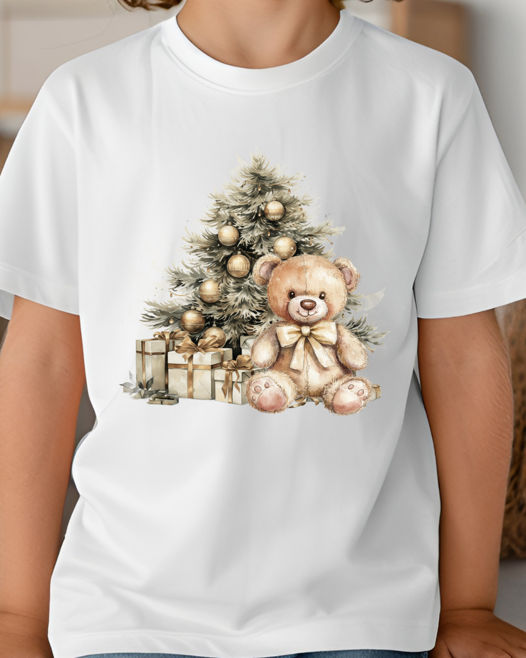 DTF - NEUTRAL BEAR CHRISTMAS TREE