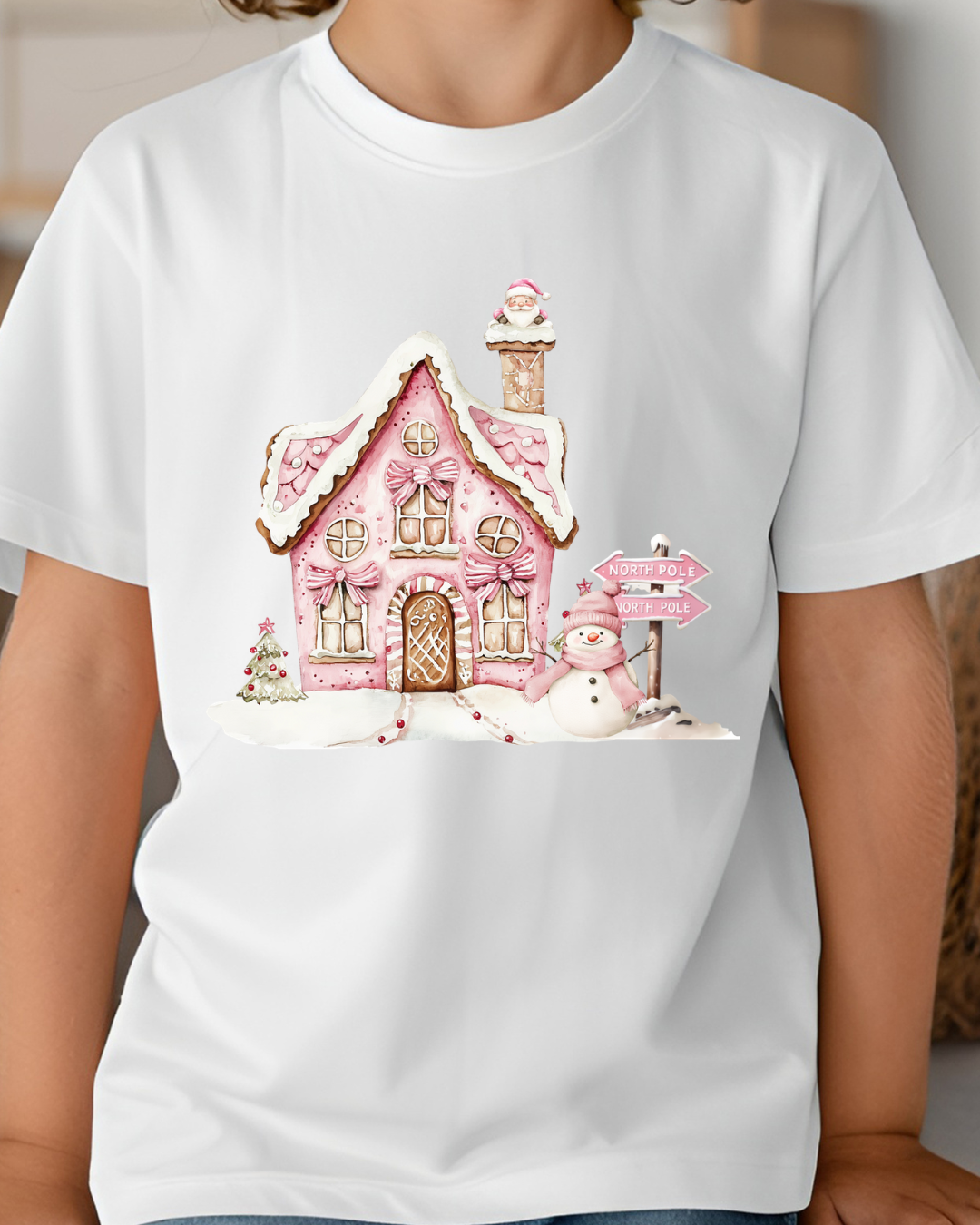 DTF - PINK CHRISTMAS SCENE