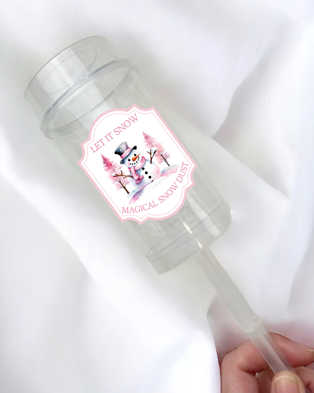 UVDTF - SNOW POPPER DECAL - PINK LET IT SNOW