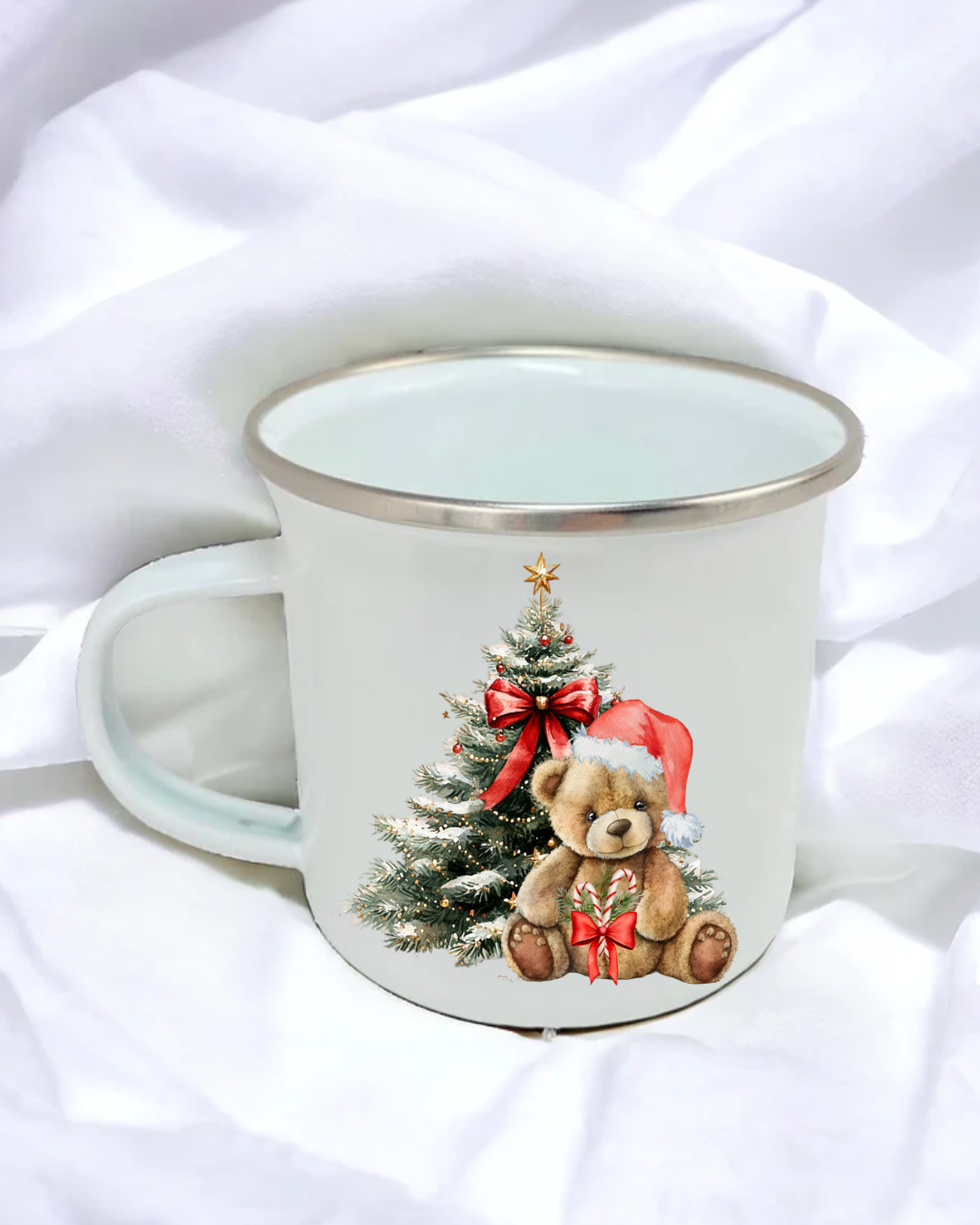 UVDTF - RED CHRISTMAS BEAR DECAL