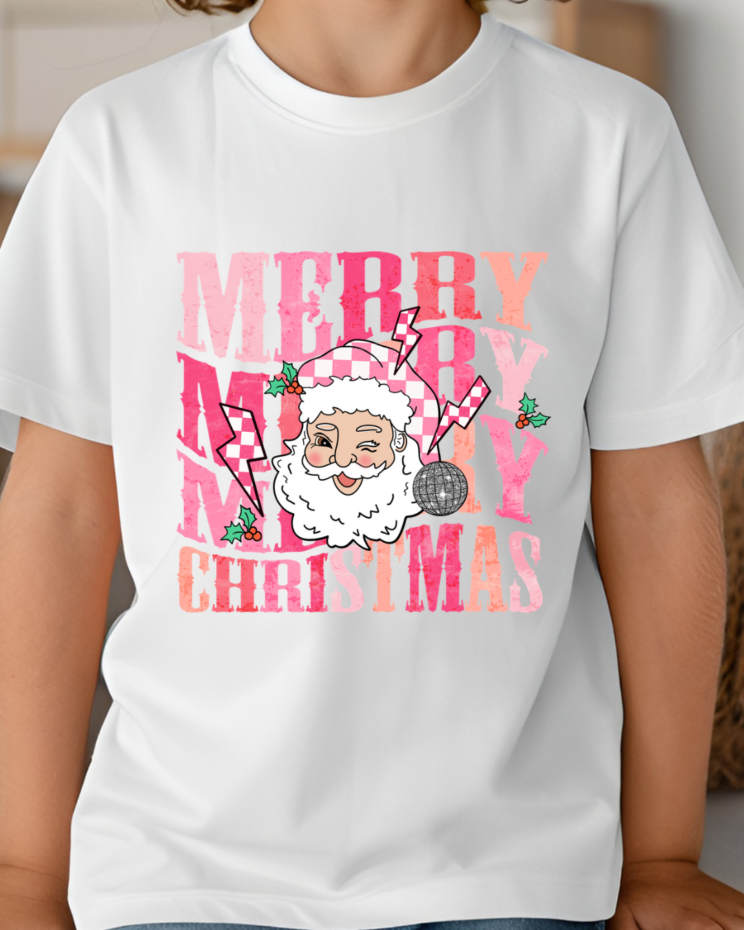 DTF - MERRY CHRISTMAS PINK