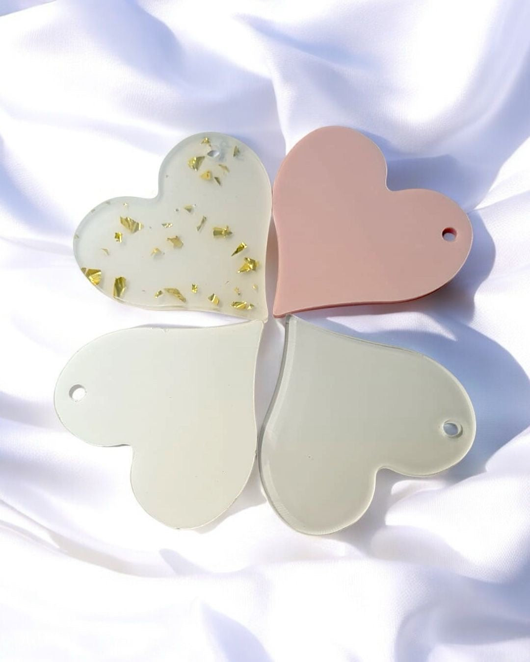 ACRYLIC HEART KEYRING
