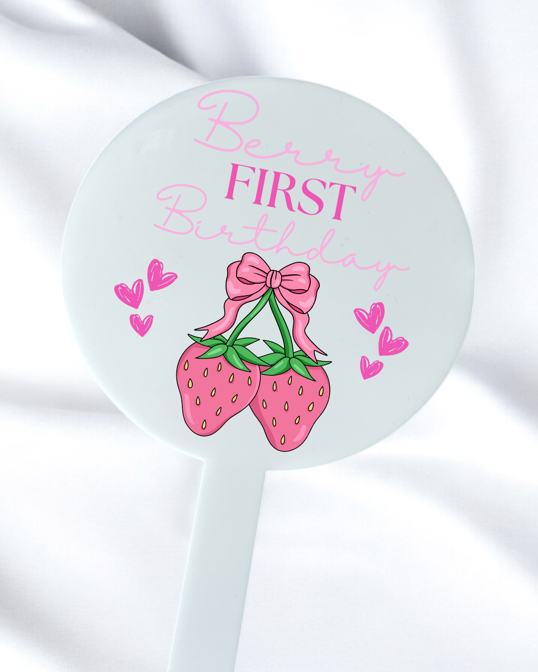 UVDTF - BERRY 1ST BIRTHDAY - CAKE TOPPER