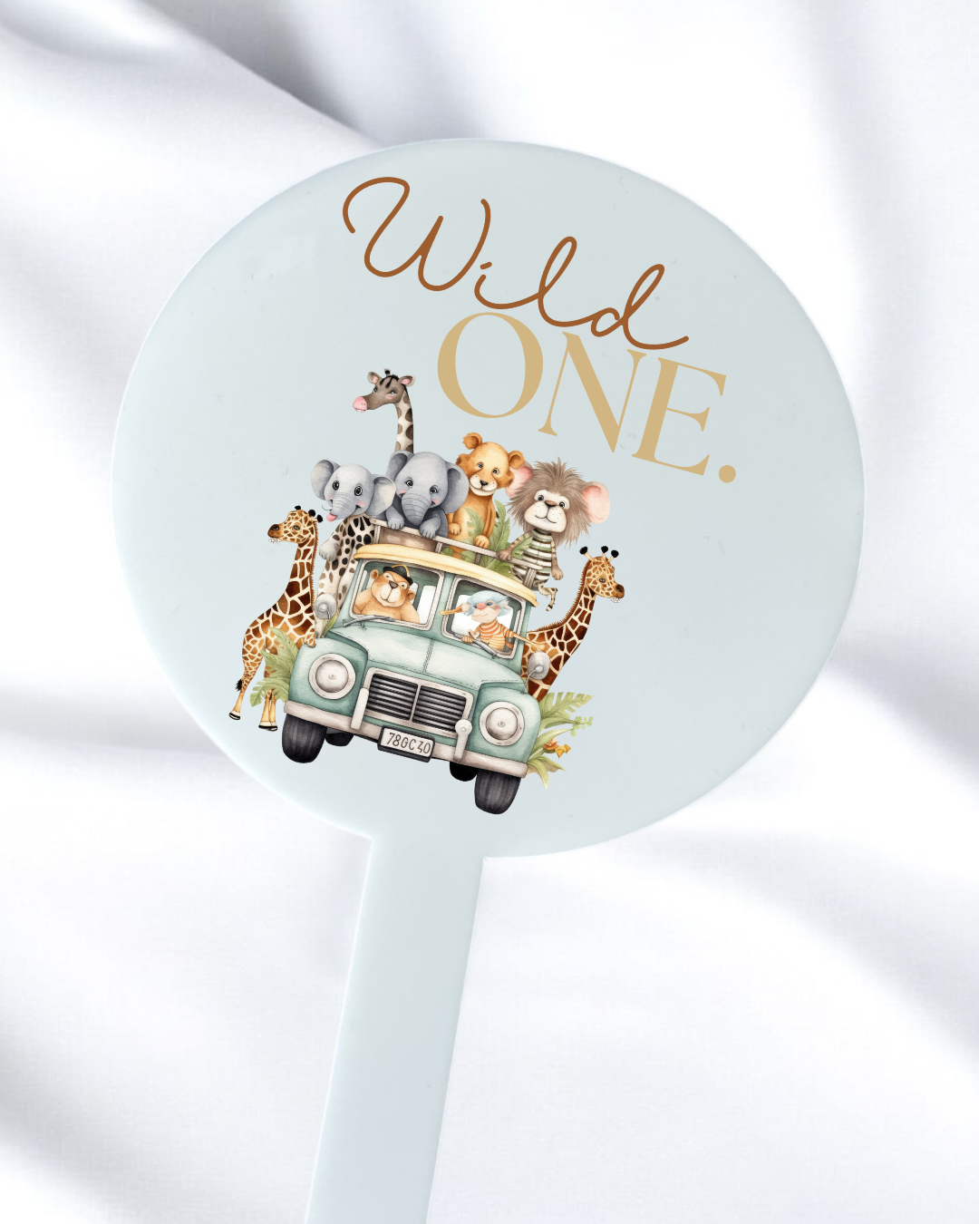 UVDTF - WILD ONE - CAKE TOPPER